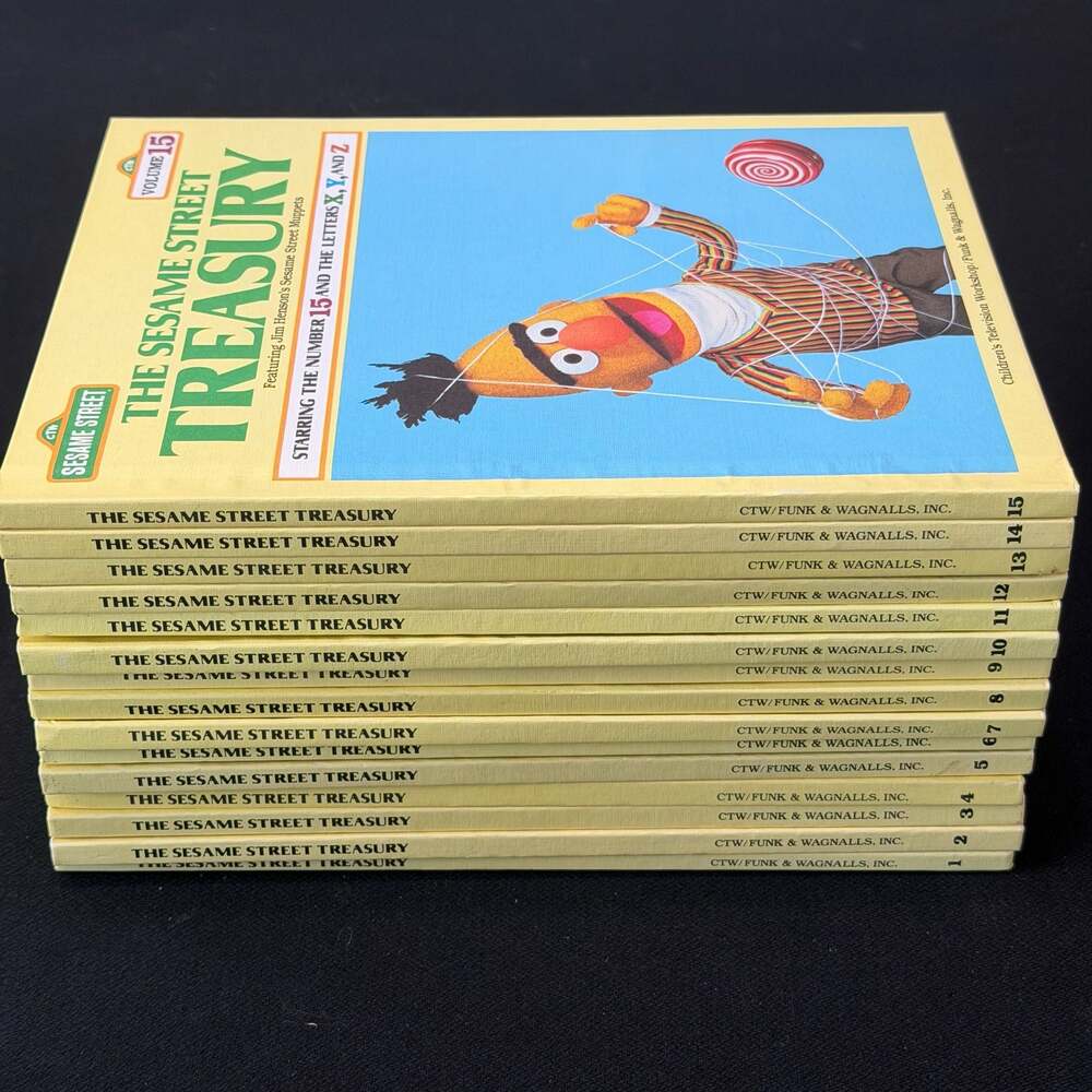 Vintage 1983 The Sesame Street Treasury Complete 15-Volume Book Set